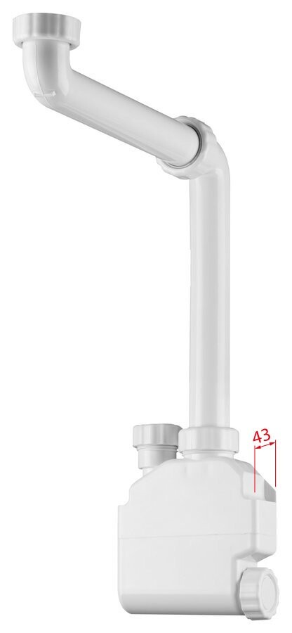 Bruckner SQUID nábytkový sifon šetřící místo, 5/4