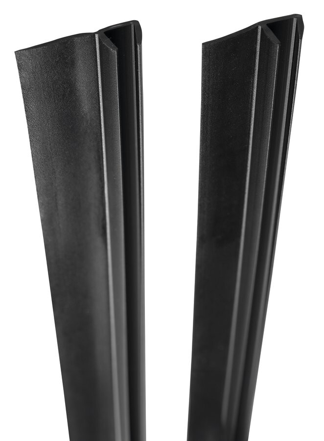 Polysan Set svislých těsnění pro sklo 5/5mm, 2000mm, černá