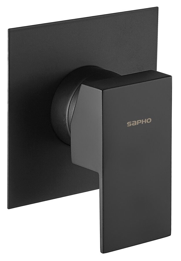 Sapho SPECTRE podomítková sprchová baterie, 1 výstup, černá mat