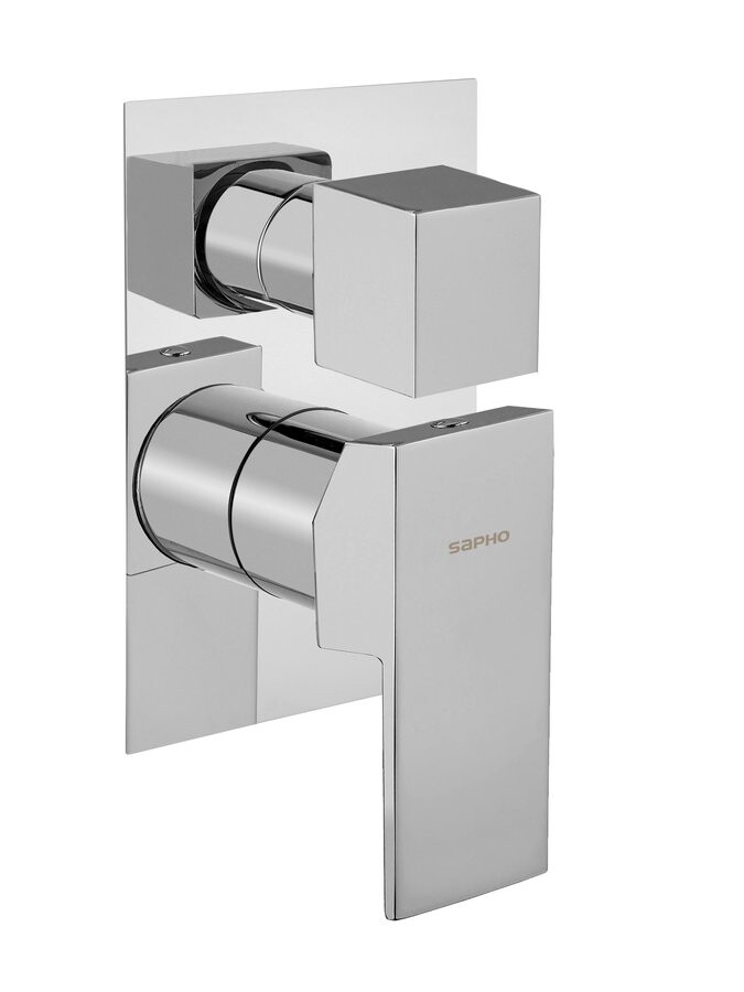 Sapho SPECTRE podomítková sprchová baterie, 3 výstupy, chrom