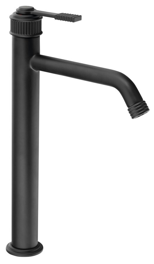 Sapho VERSI stojánková umyvadlová baterie vysoká, prodloužená hubice, černá mat