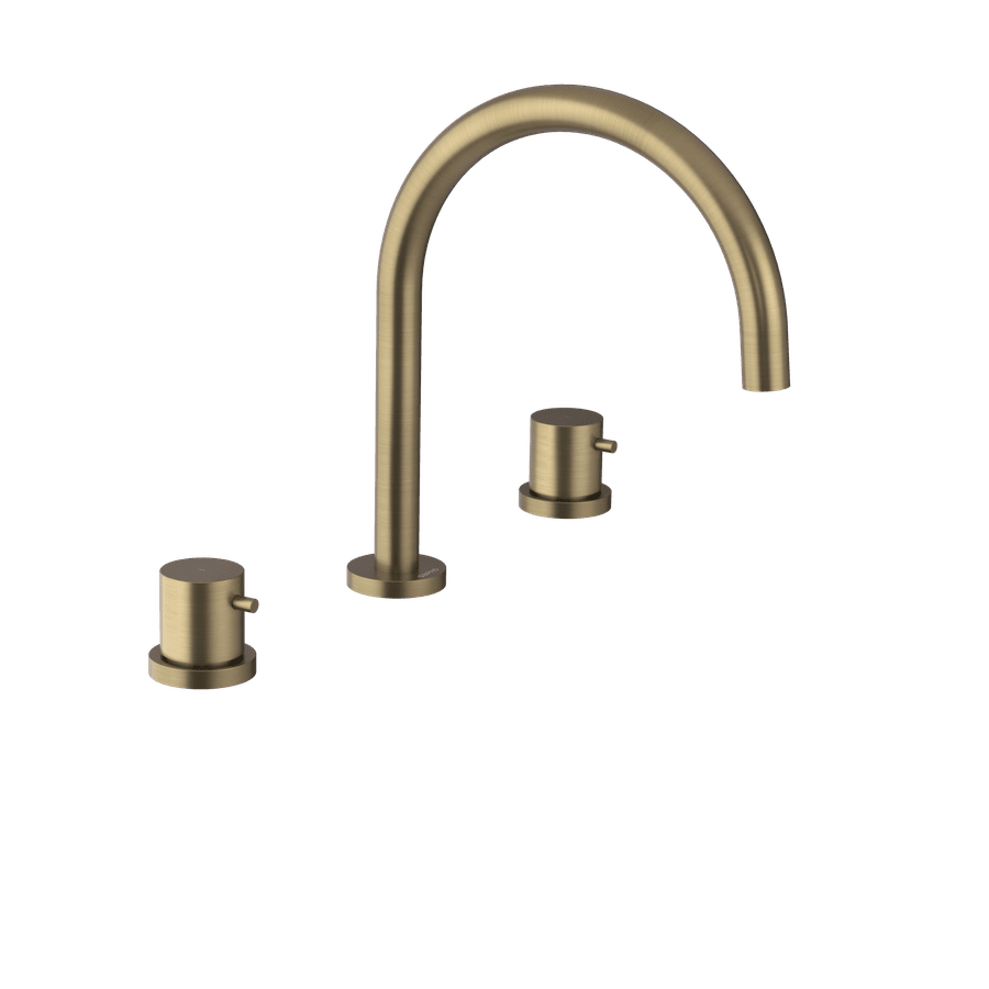 Sapho ULTRAMIX tříprvková stojánková umyvadlová baterie, zlato mat