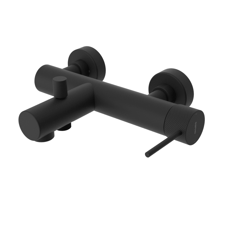 Sapho ULTRASAN nástěnná vanová baterie, černá mat