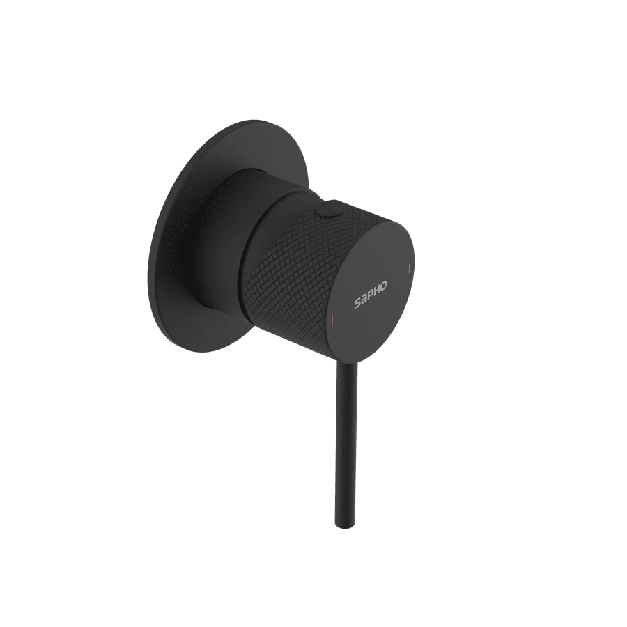 Sapho ULTRASAN podomítková sprchová baterie, 1 výstup, černá mat