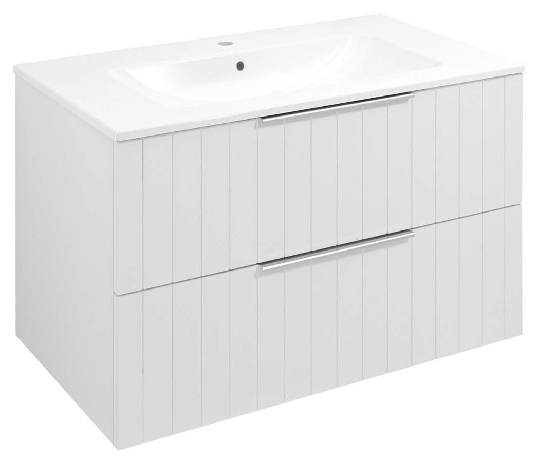 Sapho CIRASA umyvadlová skříňka 79,8x52x46cm, bílá mat strip