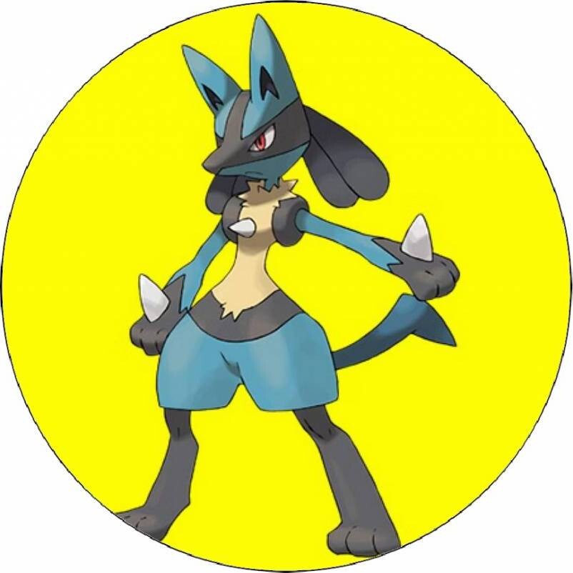 Jedlý papír pokémon Lucaria 19,5cm - Pictu Hap