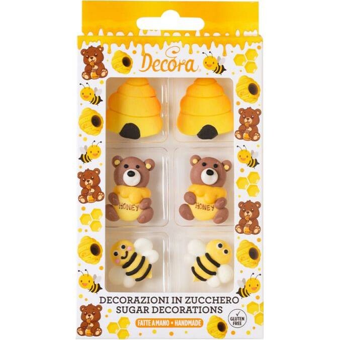 Cukrová dekorace med 6ks - Decora