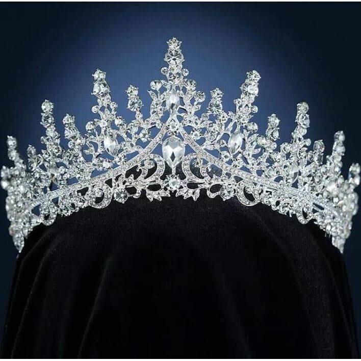 Nejedlá dekorace kovová Koruna stříbrná - dortis