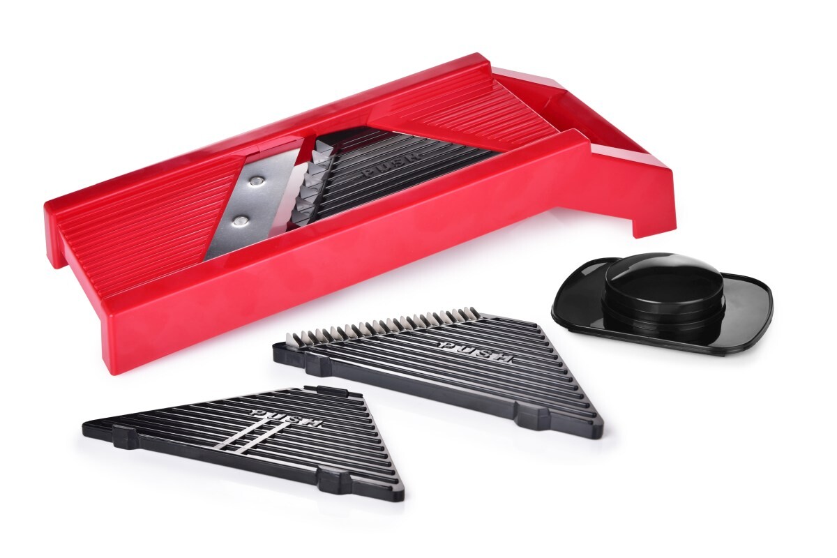 MANDOLIN multifunkční struhadlo 3v1 | Na plátky a nudličky s výměnnými planžetami