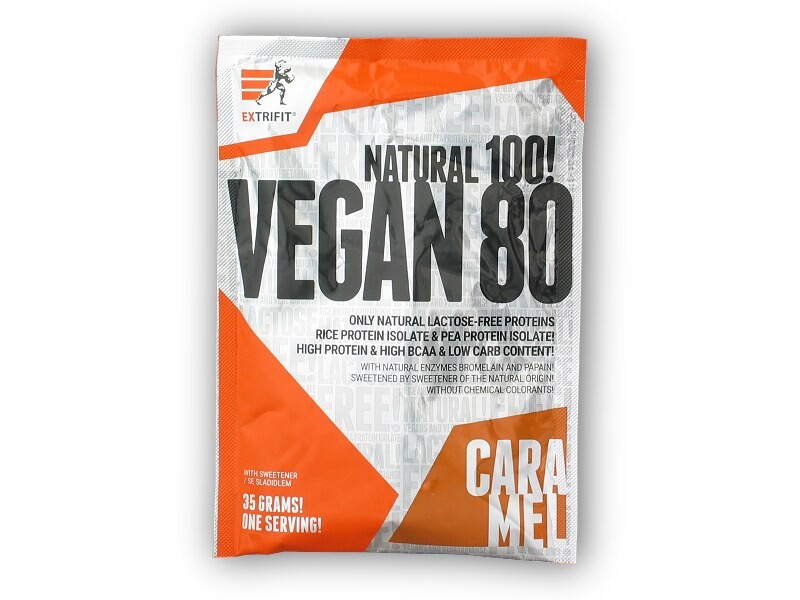 Extrifit Vegan 80 35g sáček Varianta: lískový ořech