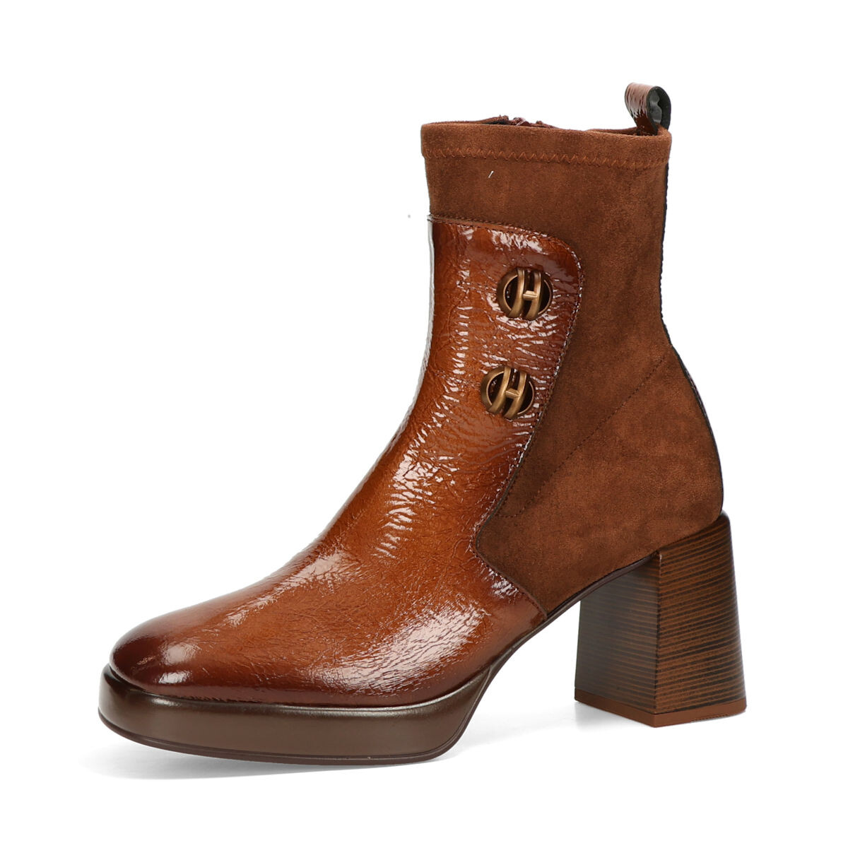 Hispanitas dámské podzimní kotníkové kozačky - hnědé - 36