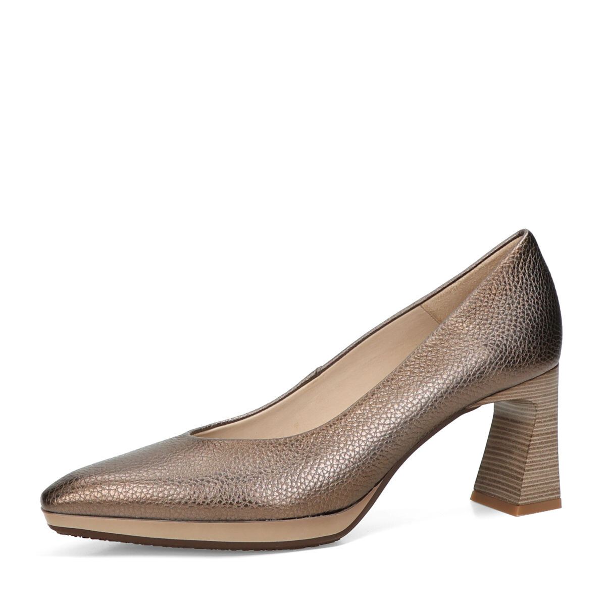 Hispanitas dámské kožené lodičky - bronzové - 36