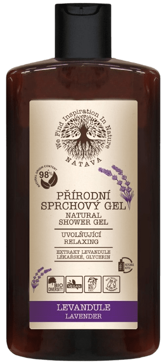 NATAVA Sprchový gel Levandule 250 ml