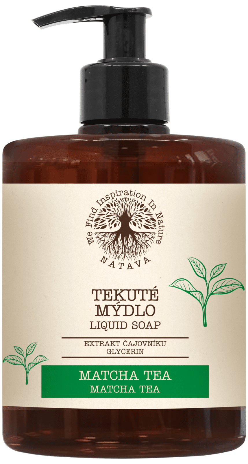NATAVA Tekuté mýdlo Matcha Tea 500 ml