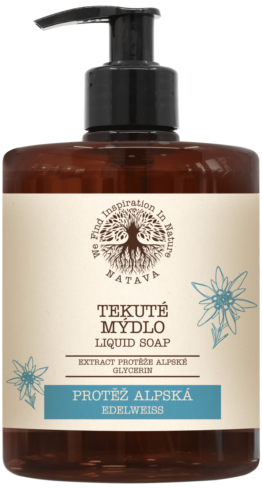 NATAVA Tekuté mýdlo Protěž Alpská 500 ml