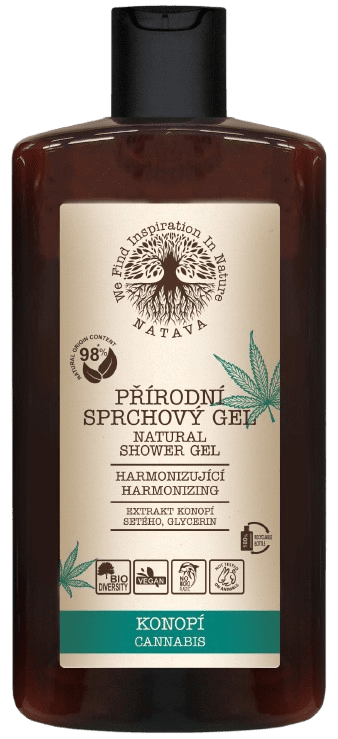 NATAVA Sprchový gel Konopí 250 ml
