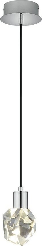 LED závěsné svítidlo ve stříbrné barvě se skleněným stínidlem ø 13 cm Verano – Trio Select