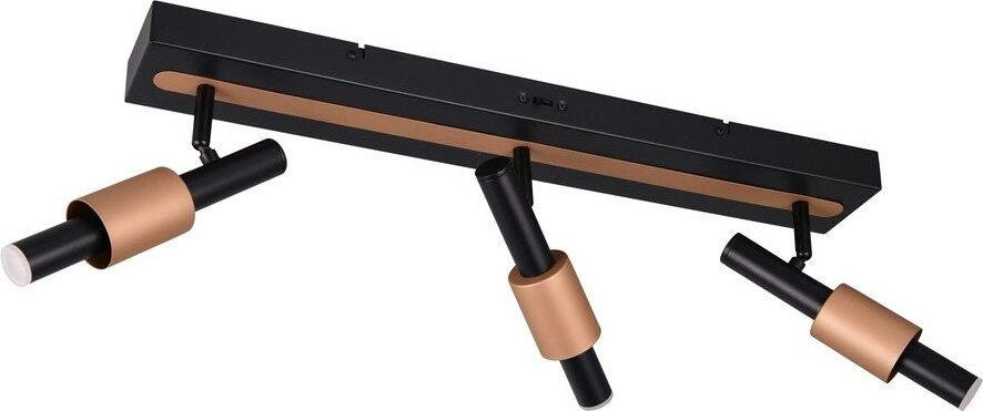 Černé/v bronzové barvě LED bodové svítidlo 20,5x63 cm Ikaris – Trio Select