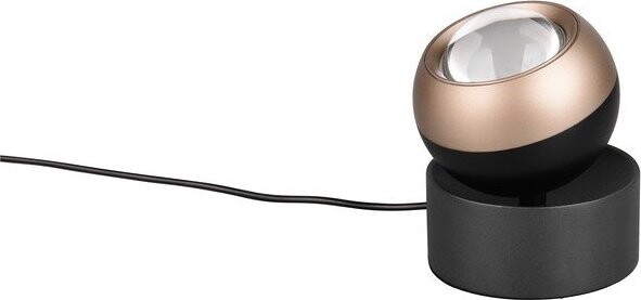 Černá/v bronzové barvě LED stolní lampa (výška 14 cm) Orbit – Trio Select
