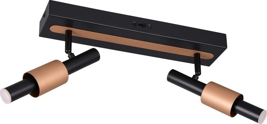Černé/v bronzové barvě LED bodové svítidlo 20,5x42 cm Ikaris – Trio Select