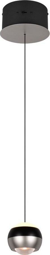 Černé/ve stříbrné barvě LED závěsné svítidlo ø 15,5 cm Orbit – Trio Select