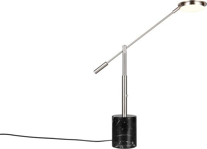 Černá/ve stříbrné barvě LED stolní lampa (výška 65 cm) Fiore – Trio Select