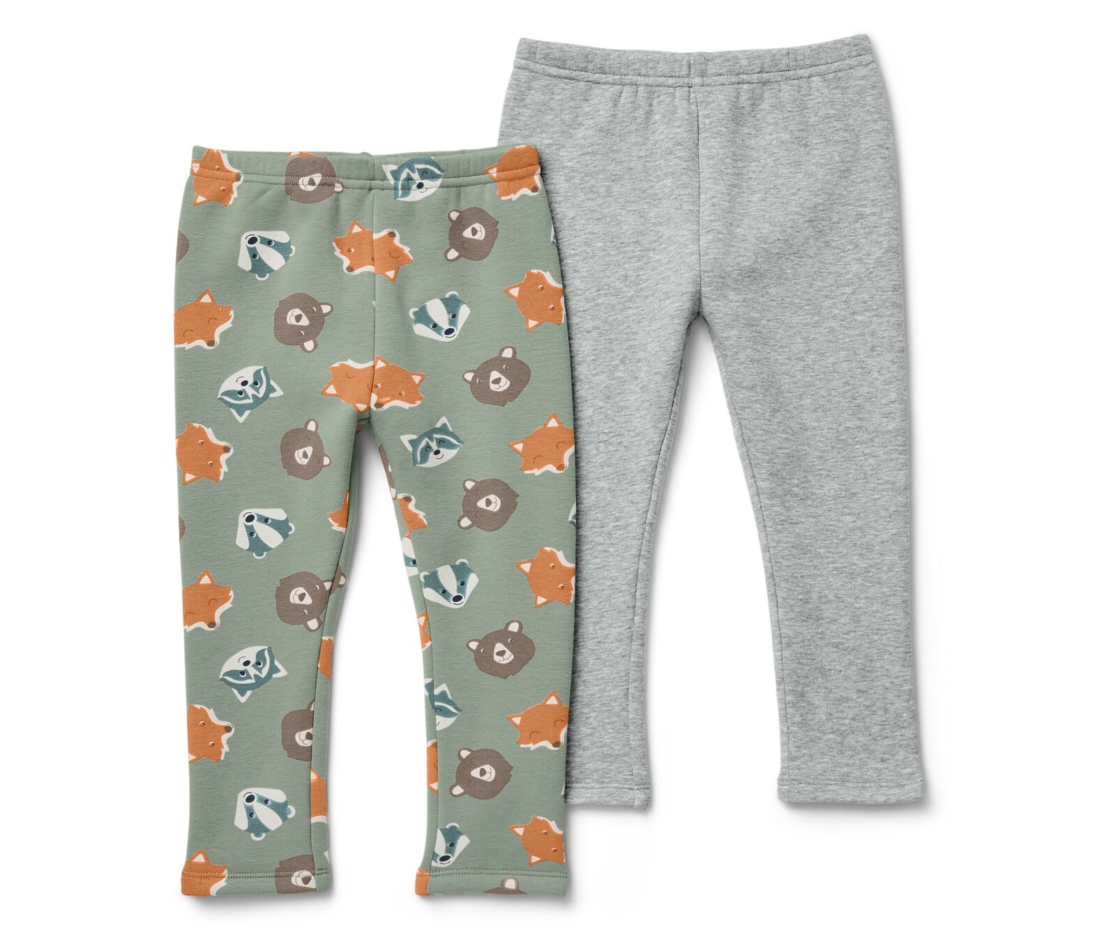 Tchibo - Dětské termolegíny s počesanou vnitřní stranou - pro dívky - vel. 98/104 - barva: zelená