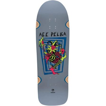 Sk8 Deska Arbor Ace Pelka Death Card - Šedá - 9.75