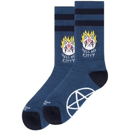 Ponožky American Socks Hell No Kitty - Modrá - Univerzální