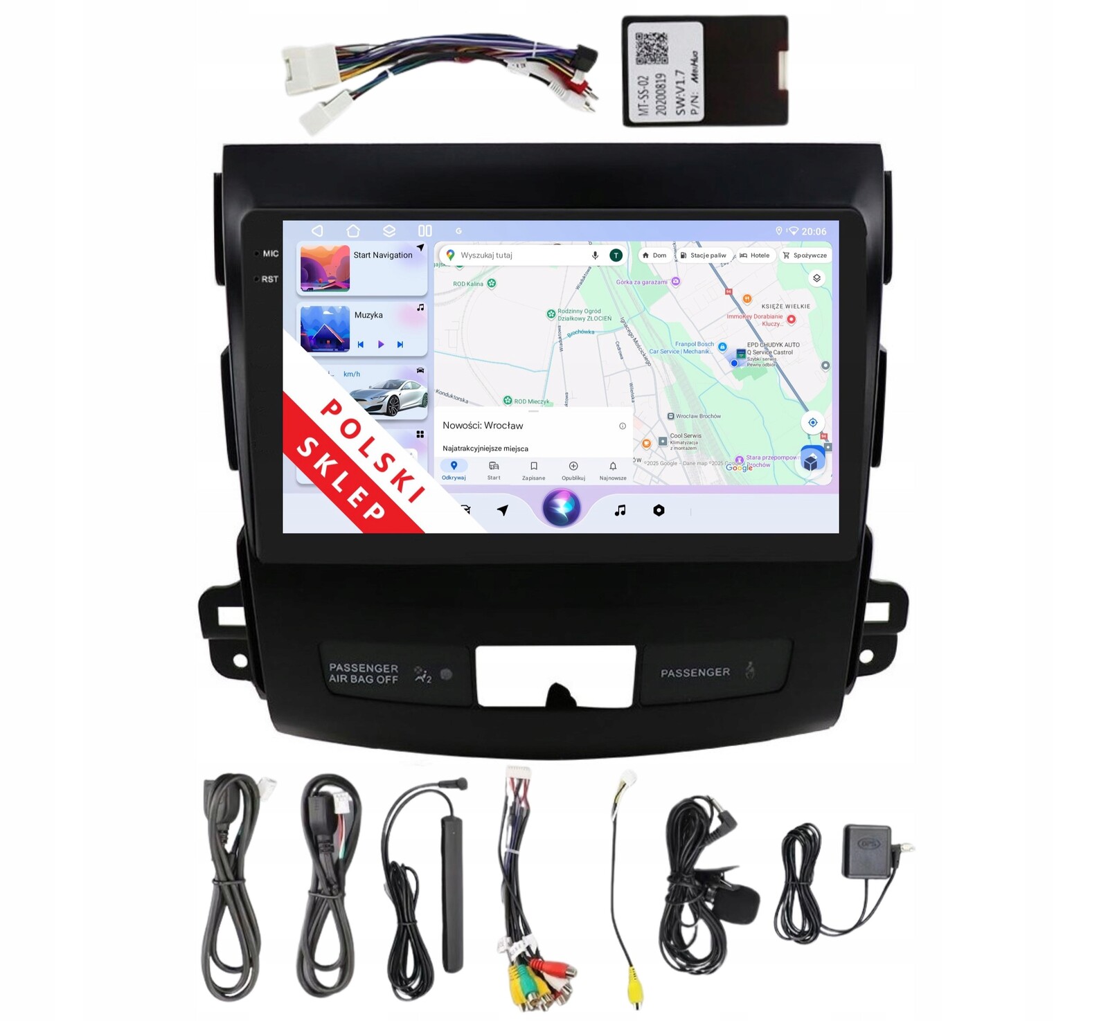 Rádio Android Mitsubishi Outlander 2 Peugeot 4007 3/32 Gb Dsp Carplay Lte