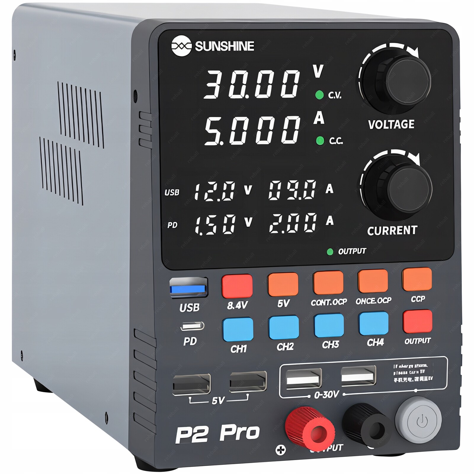 Servisní Laboratorní Napájecí Zdroj, Přesně Nastavitelný, Sunshine P2 Pro