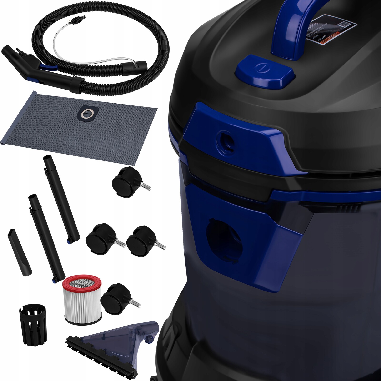 Vysavač Na Čalounění A Mokré Suché Prádlo 2200W Sada