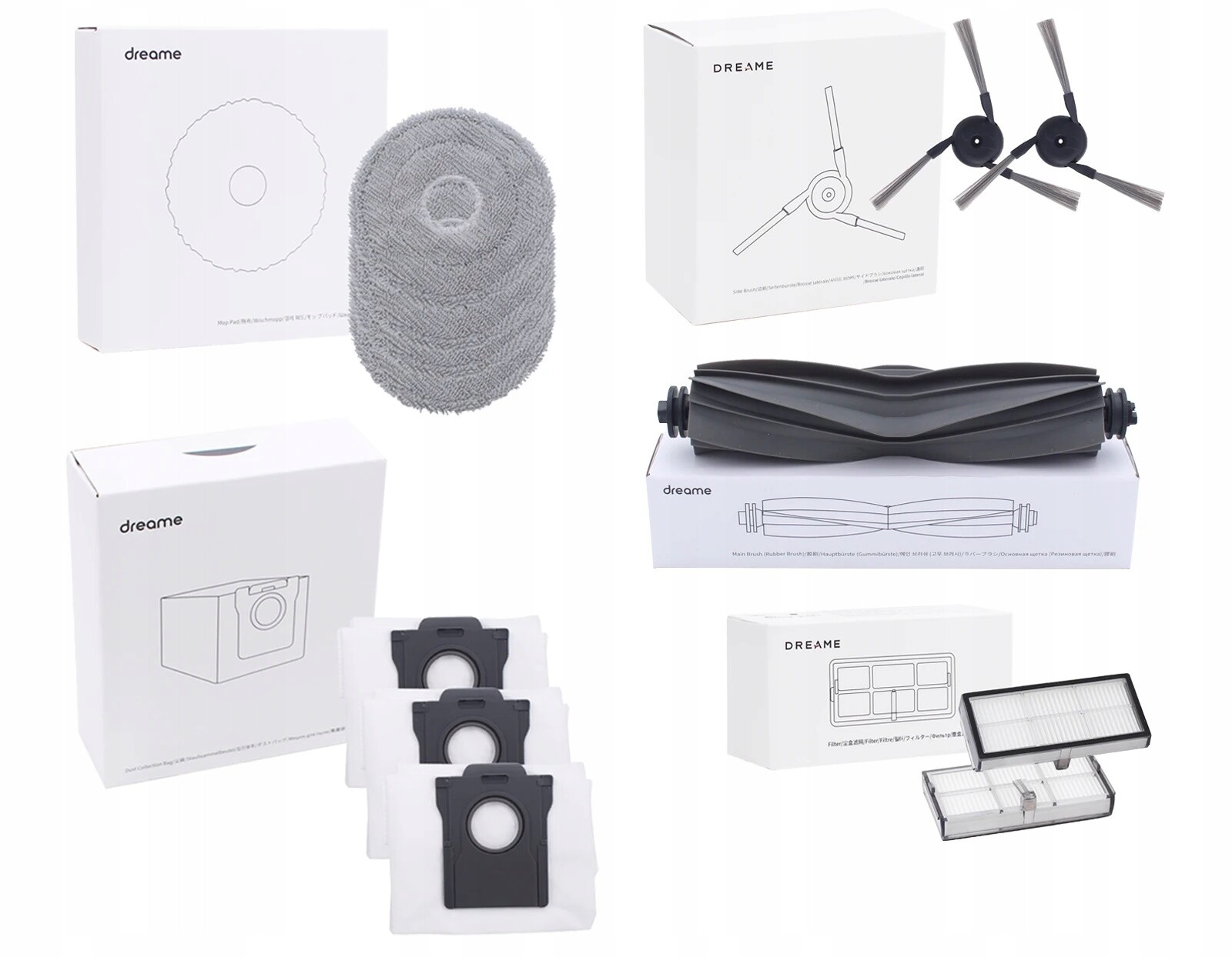 Originální sada příslušenství, filtry, sáčky pro Dreame X40 Ultra X40 Complete