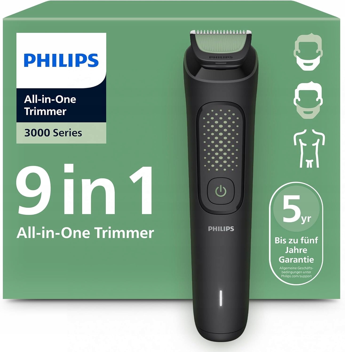 Zastřihovač All-in-One Series Philips MG3946/15 Obličej Hlava Tělo 9v1 7 nástavců