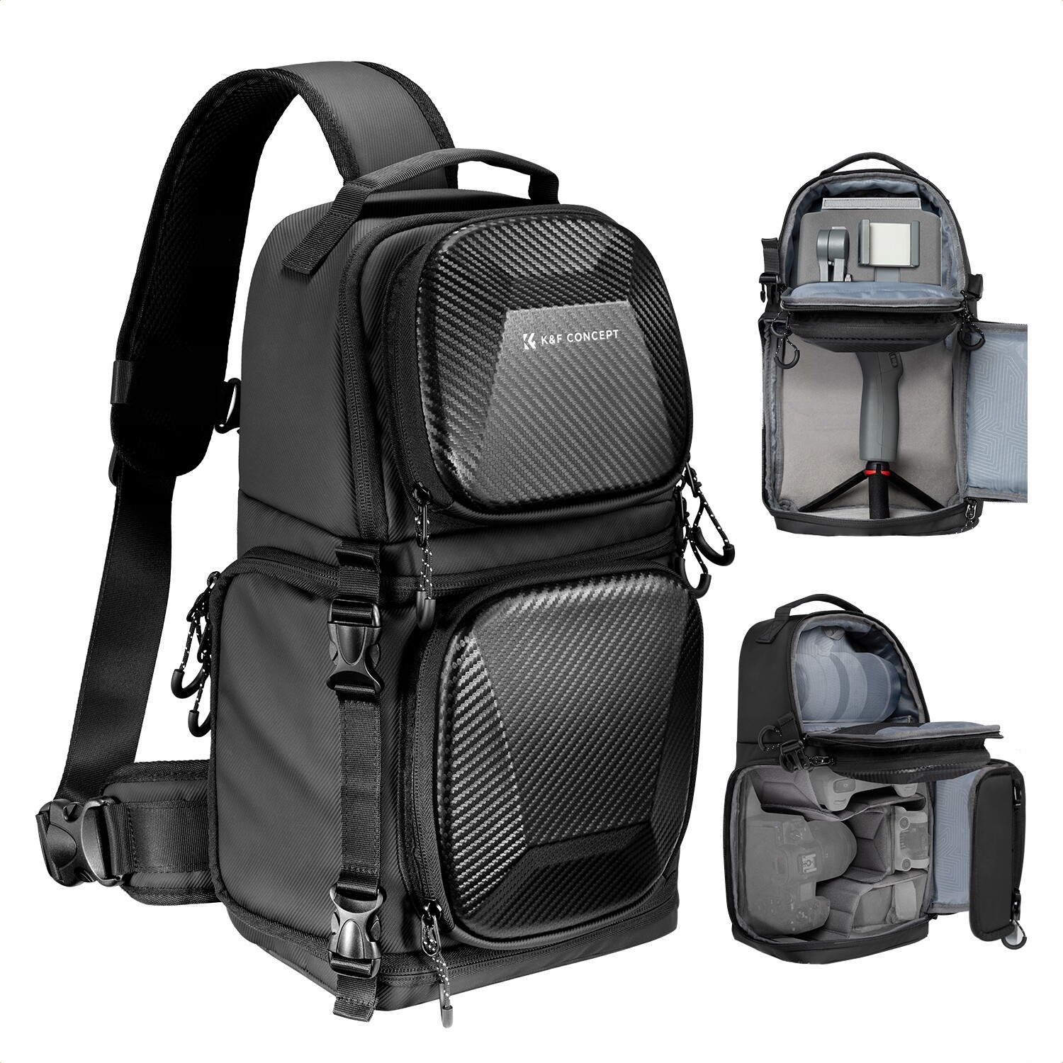 Batoh Foto 10L Sling Crossbody K&f pro fotoaparát Dslr kamery
