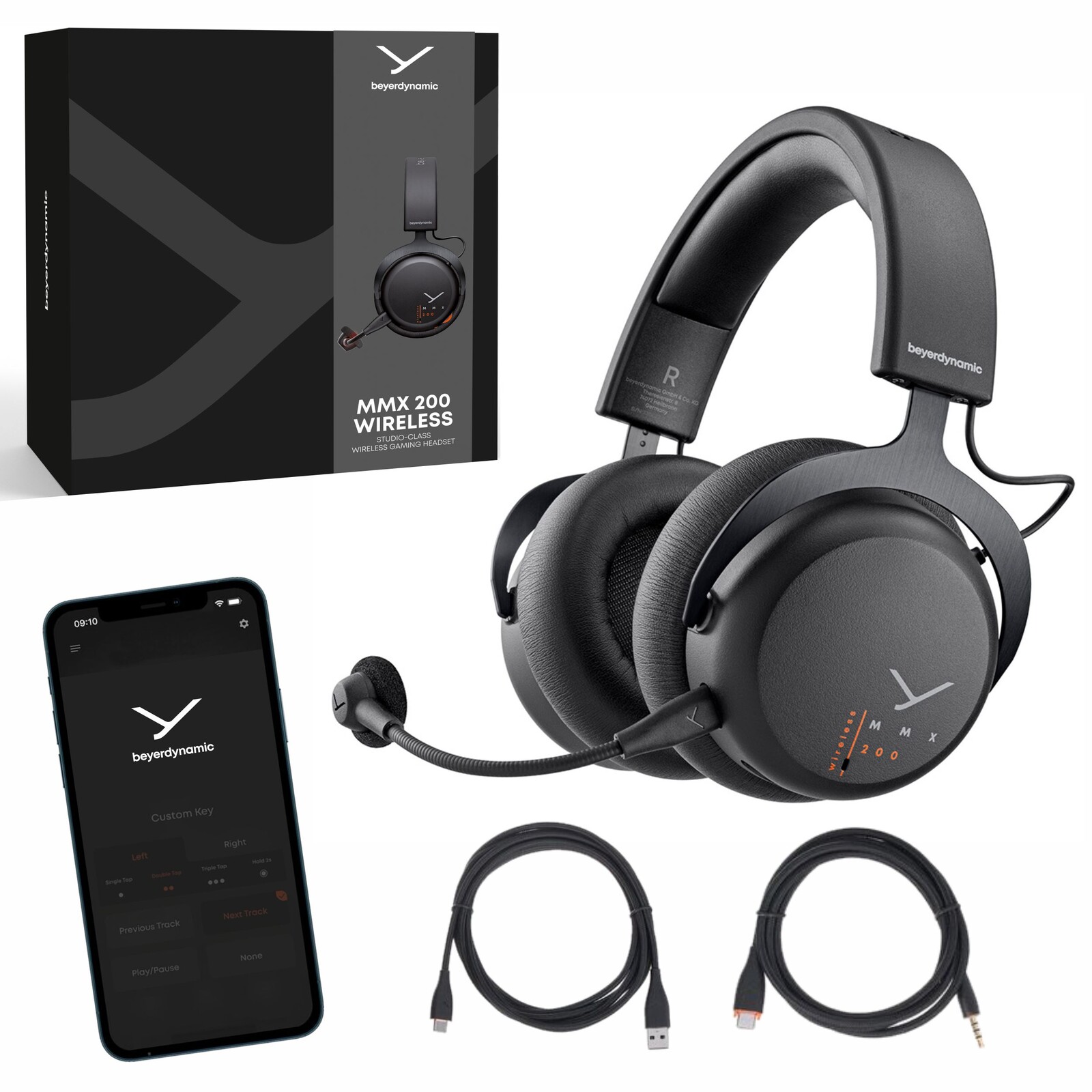 Bezdrátová sluchátka do uší Beyerdynamic MMX 200 černá