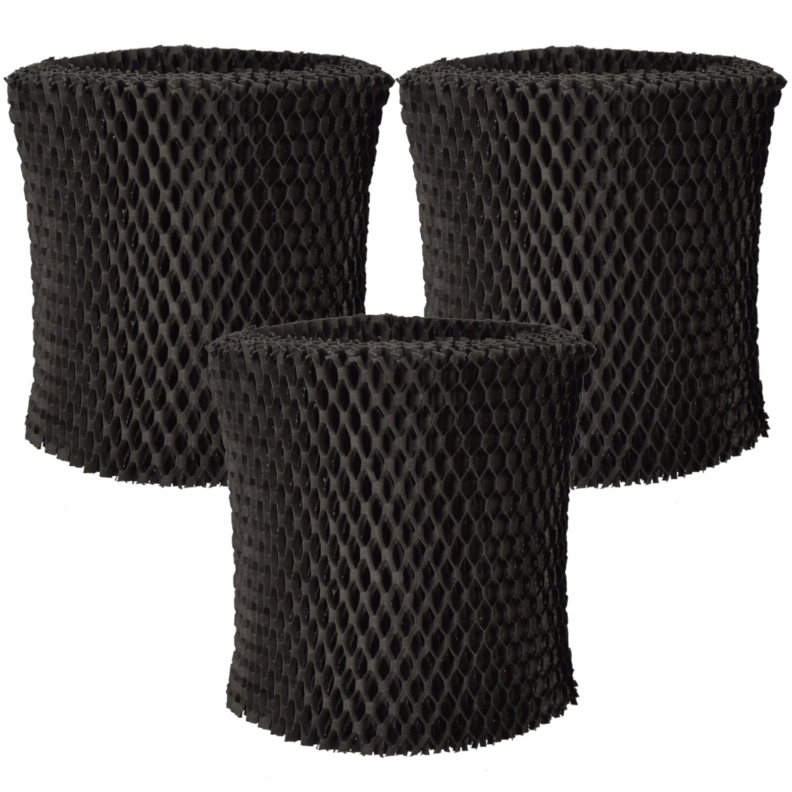 3x Zvlhčovací filtr pro zařízení Philips HU2510/10 FY1190 Černý