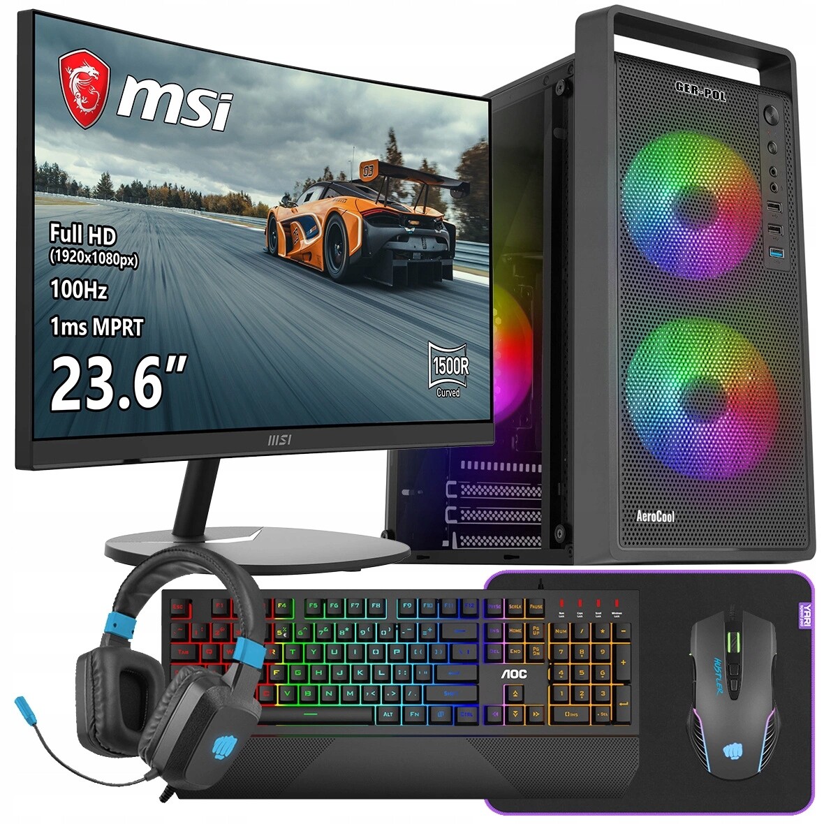 Počítač Core i5 Rtx 3050 32GB DDR4 512GB Ssd Win11 Monitor 23.6