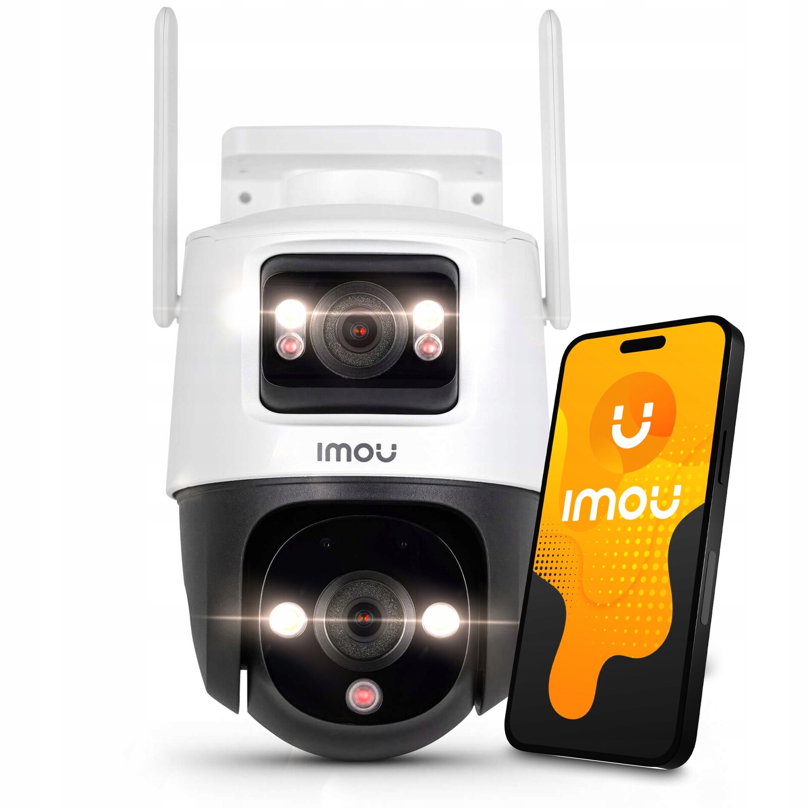 Venkovní Otočná Kamera Imou Cruiser Dual S Dvojitou Wifi Aplikací, Sada