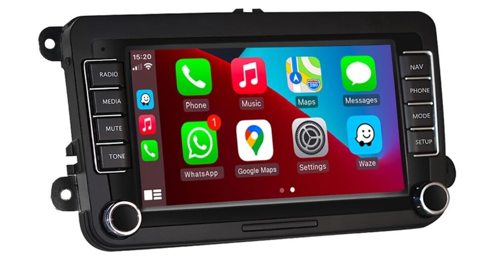 Hikity Bezdrátové autorádio Carplay pro Vw Golf 5 6 Polo Passat