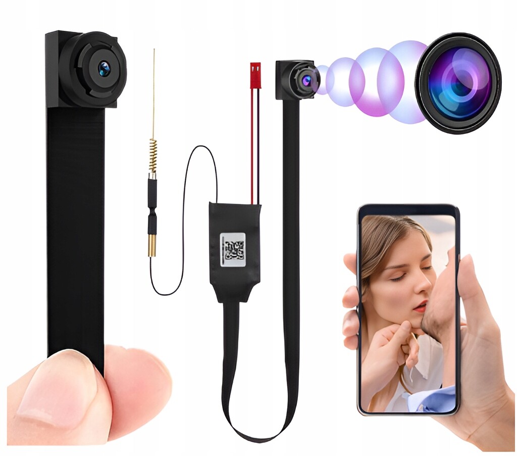 Mini Špionážní Kamera Skrytá Ip Wifi Detekce Pohybu Dálkový Náhled FullHD