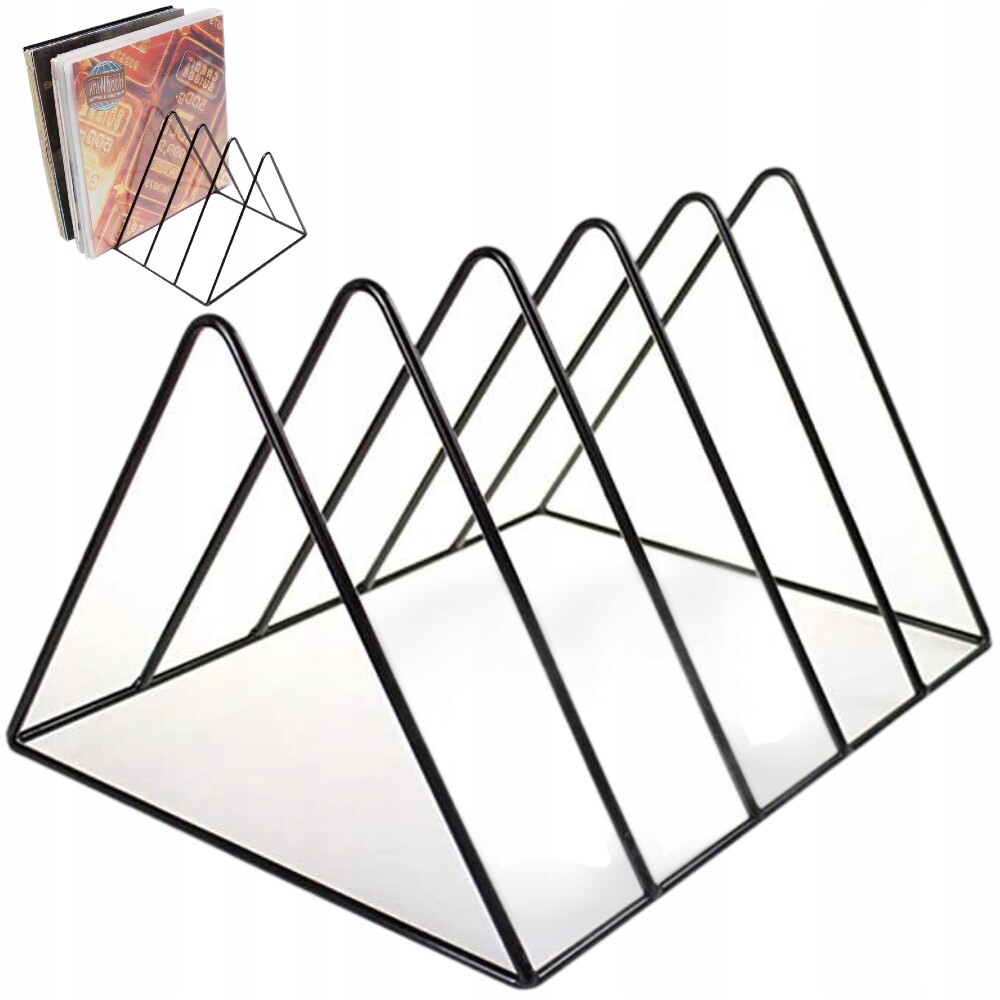 Stojan Na Vinyly Segregátor Na Gramofonové Desky Organizér do 75LP Černý