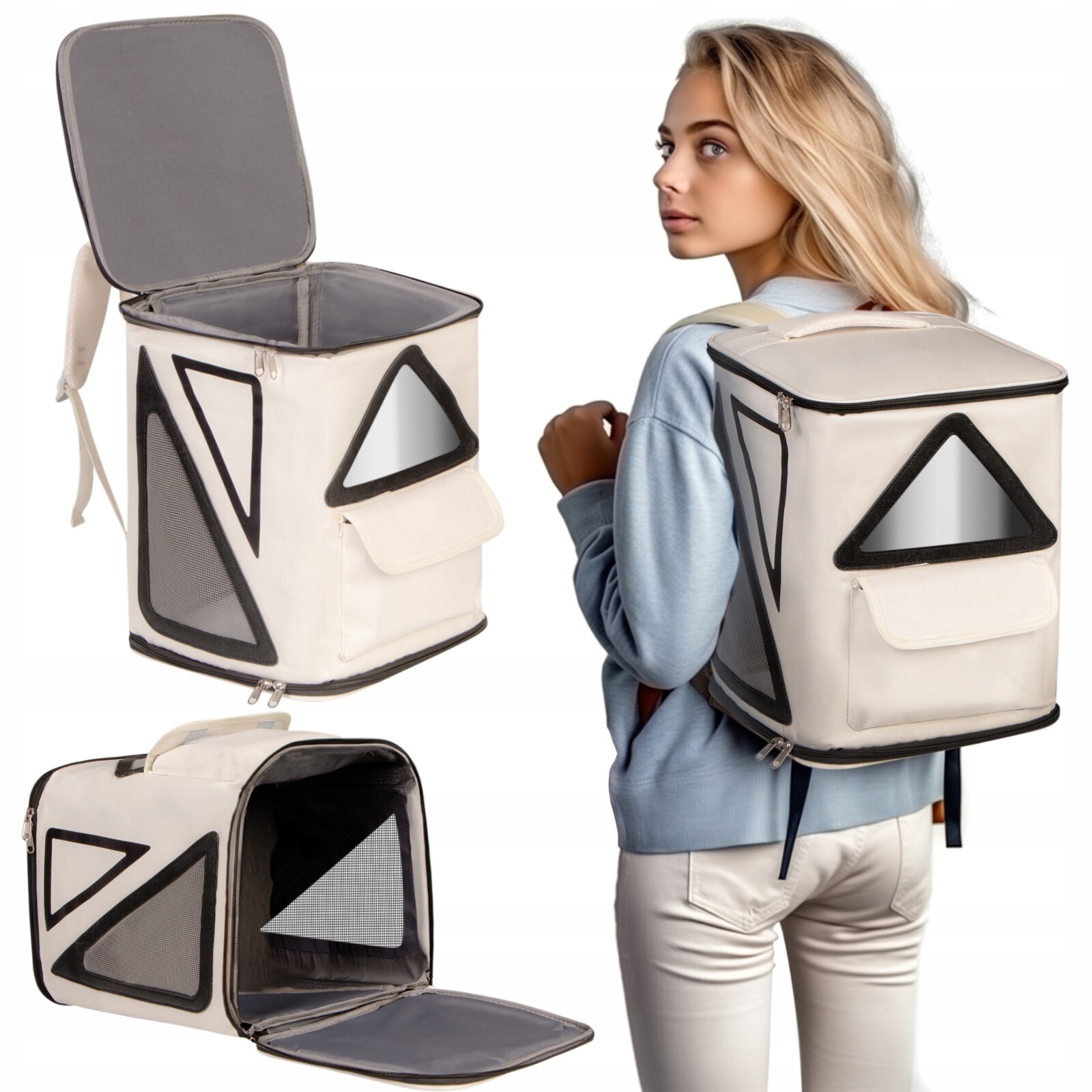 Silný A Lehký Batoh Přepravka Pro Zvířata, Ventilace, Kapsička, Pohodlí
