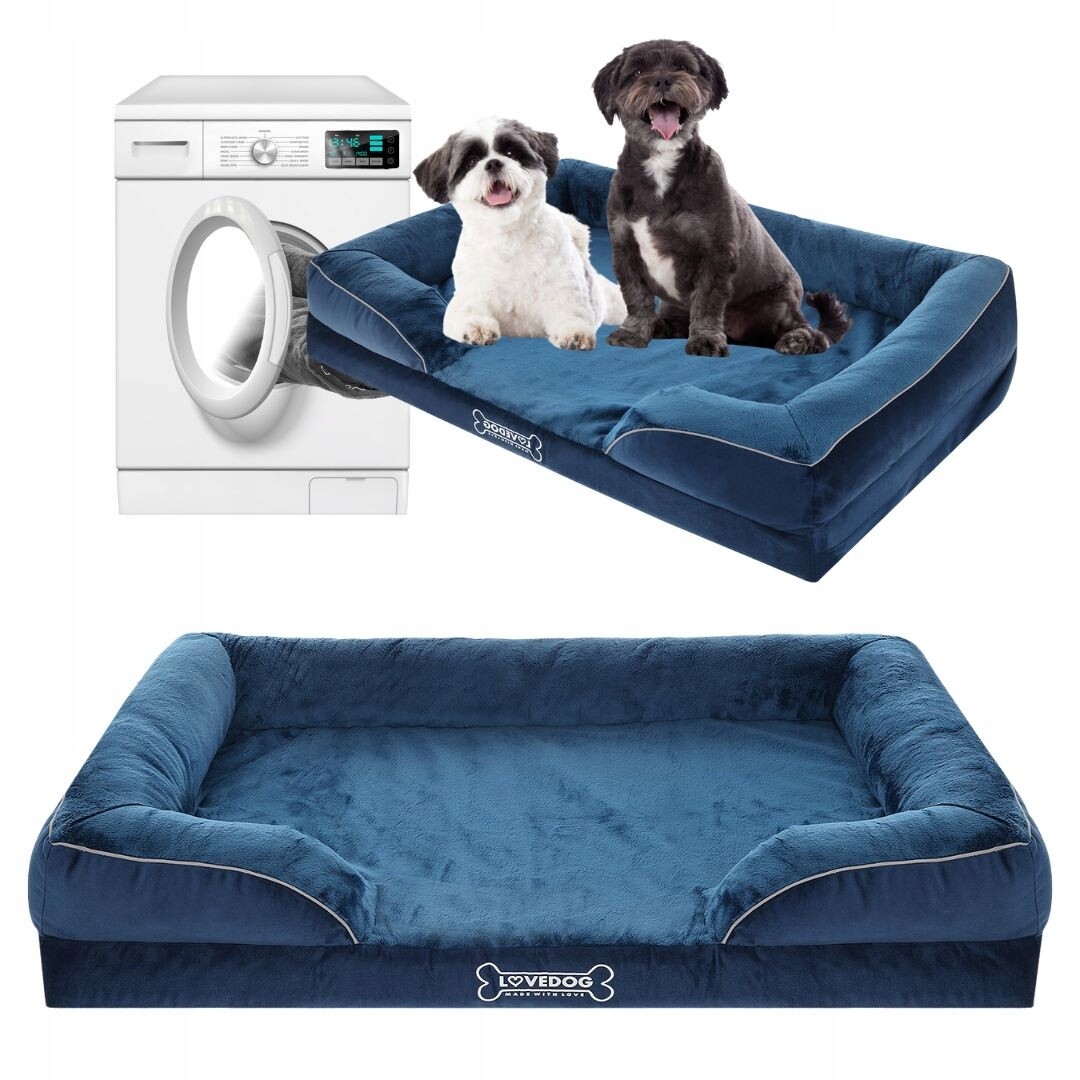 Pelíšek pro psa M 70x55 OrtoMax potah modré