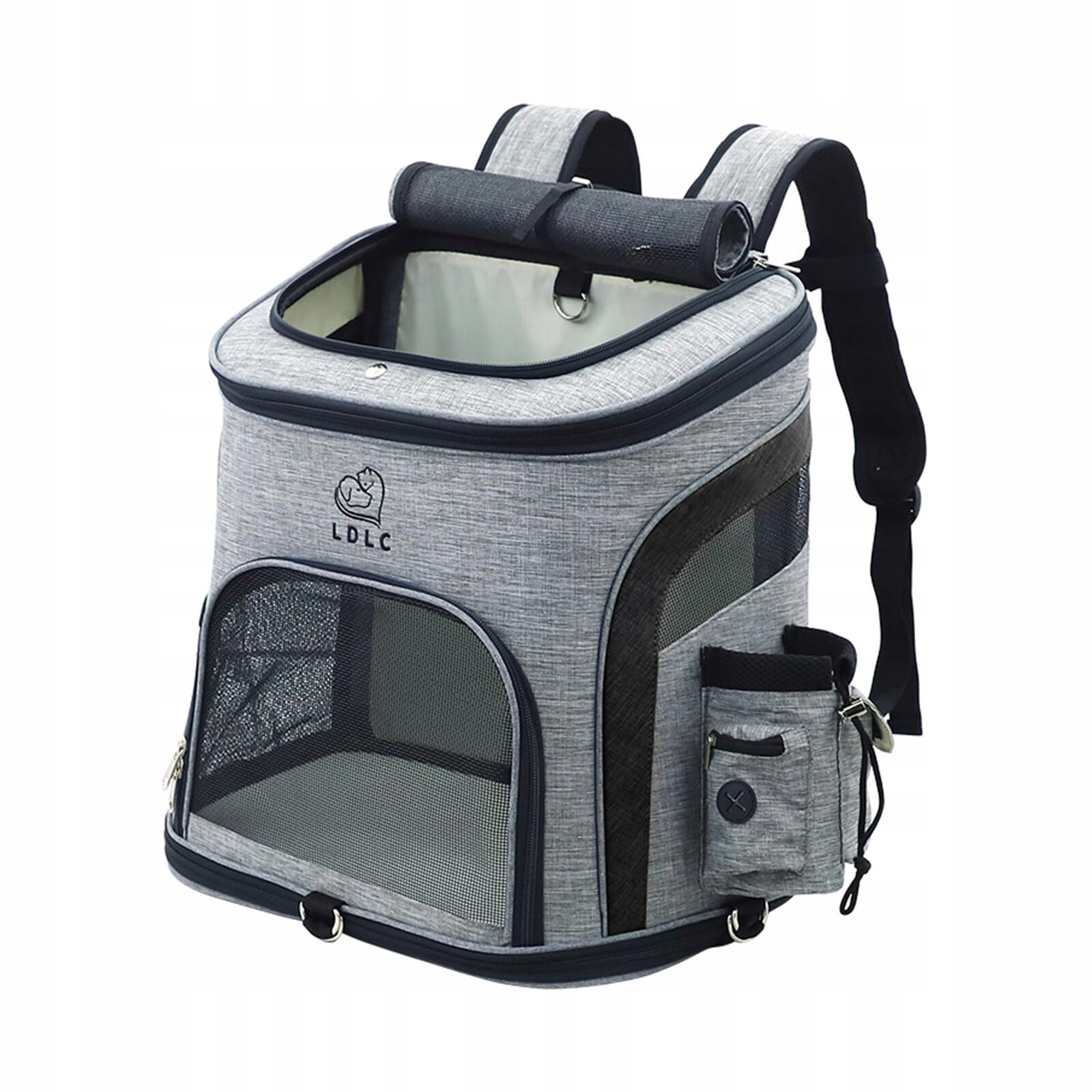 LDLC Batoh Taška Přepravka Pro Psa Kočku L 37×28×40 Černá Celoroční