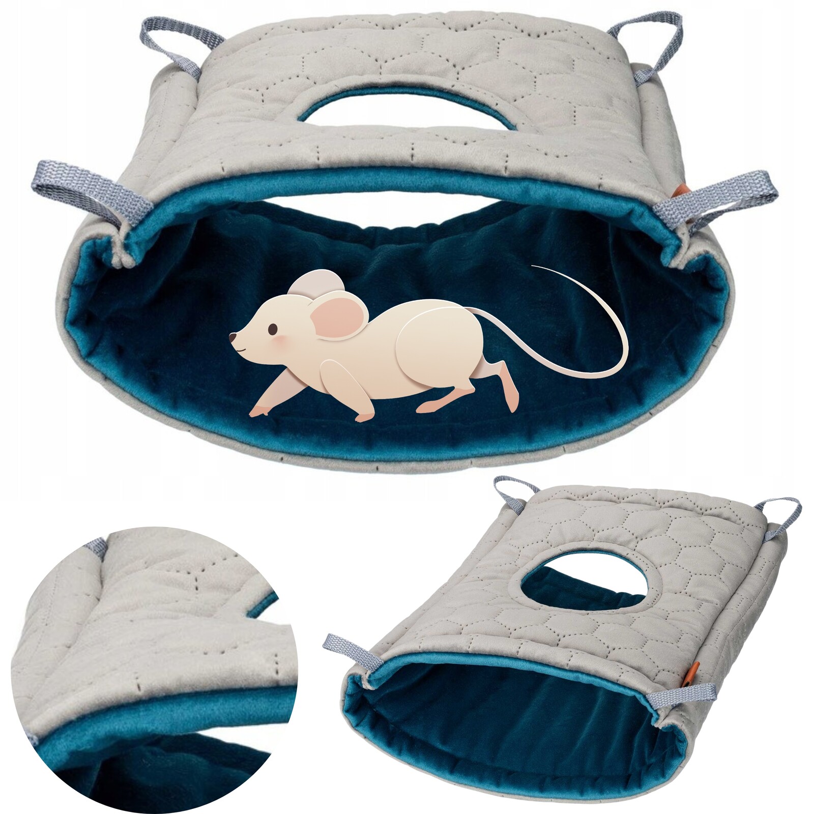 Hamak Domek Norka s vchodem z hory Hlodavec Prasátko Krysa Myška 36x30cm