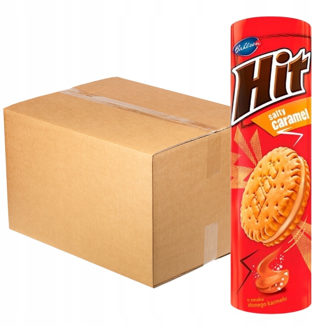 Sušenky s příchutí slaného karamelu 220 g x 24 kusů