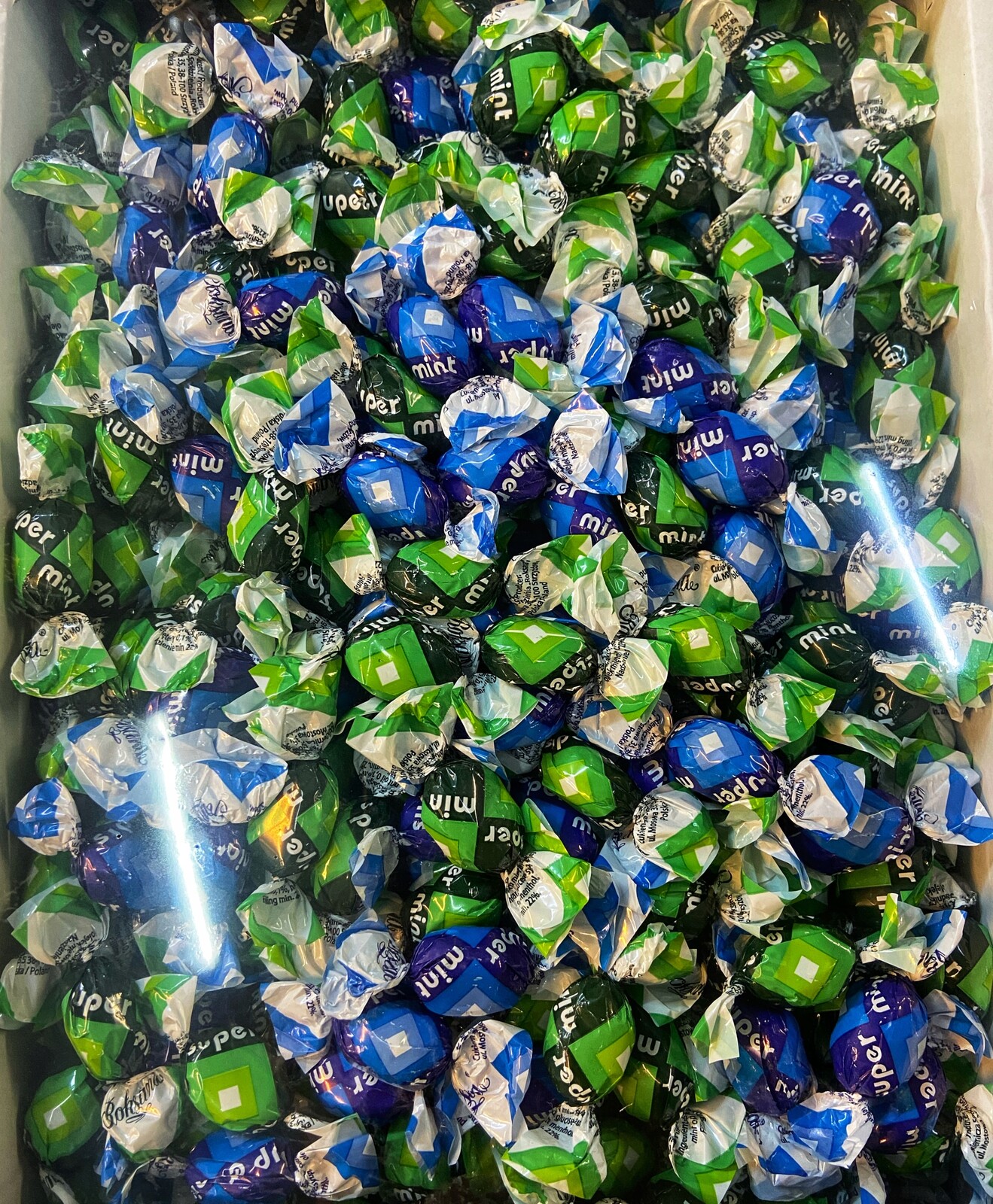 Plněné karamelky mátové Roksana Mint 3000 g 3 kg