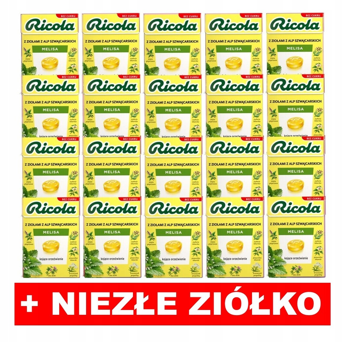 Ricola Melisa 27,5 g (souhrnně 20 kusů) Dárek