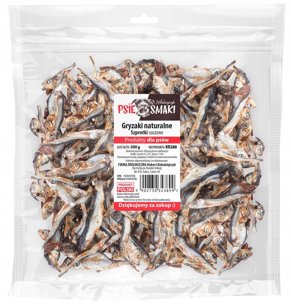 Kołodziejczyk Šprotki Sušené 500g Pamlsek